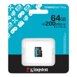 Kingston microSDXC 64GB 200MB/s UHS-I U3 V30 A2