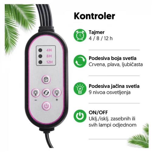 Lampa za biljke četvorostruka 16W - Lampe za biljke Lampa za biljke četvorostruka 16W - Lampe za biljke