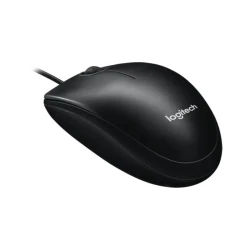 Logitech Žični Optički Miš 1000 DPI, 3 Tastera, USB, Ambidekstrnski, Crni