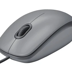 Logitech Žični Optički Miš 1000 DPI, USB, Ambidekstrnski, Sivi, 85 g