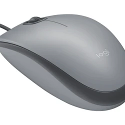 Logitech Žični Optički Miš 1000 DPI, USB, Ambidekstrnski, Sivi, 85 g