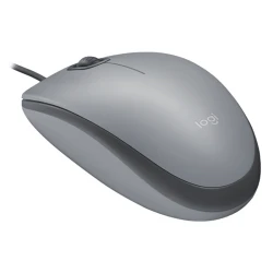 Logitech Žični Optički Miš 1000 DPI, USB, Ambidekstrnski, Sivi, 85 g