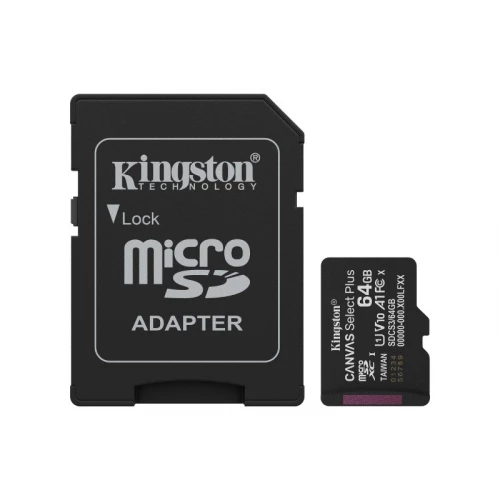 Memorijska kartica U1 V10 SDXC 64GB Canvas Kingston - Memorijske kartice