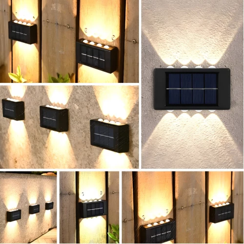 Nazidna dvostruka solarna lampa - 2 kom. - Led spoljna rasveta