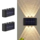 Nazidna solarna lampa u dva smera - 2 kom. - Led spoljna rasveta Nazidna solarna lampa u dva smera - 2 kom. - Led spoljna rasveta