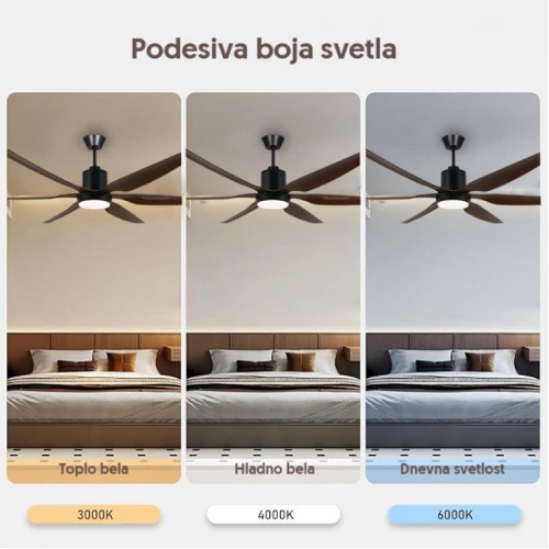Plafonski ventilator sa LED svetlom 167cm PROSTO - Plafonski ventilatori Plafonski ventilator sa LED svetlom 167cm PROSTO - Plafonski ventilatori