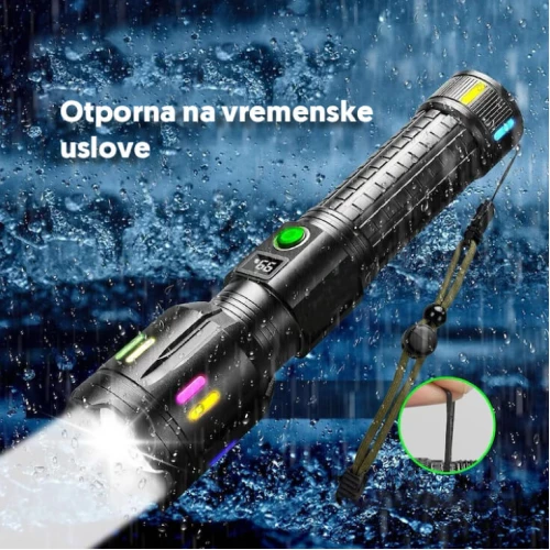 Punjiva LED baterijska lampa sa displejem - Led lampe na baterije Punjiva LED baterijska lampa sa displejem - Led lampe na baterije