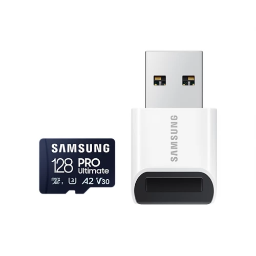 SAMSUNG Memorijska kartica PRO Ultimate MicroSDXC 128GB U3 + USB reader MB-MY128SB - Hard disk za video nadzor SAMSUNG Memorijska kartica PRO Ultimate MicroSDXC 128GB U3 + USB reader MB-MY128SB - Hard disk za video nadzor