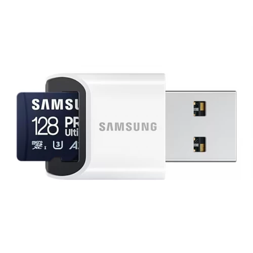 SAMSUNG Memorijska kartica PRO Ultimate MicroSDXC 128GB U3 + USB reader MB-MY128SB - Hard disk za video nadzor SAMSUNG Memorijska kartica PRO Ultimate MicroSDXC 128GB U3 + USB reader MB-MY128SB - Hard disk za video nadzor