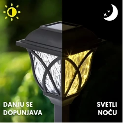 Solarna baštenska lampa - 6 kom.