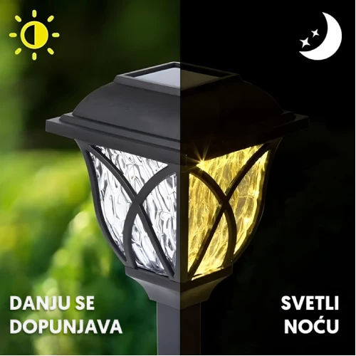 Solarna baštenska lampa - 6 kom. - Led spoljna rasveta Solarna baštenska lampa - 6 kom. - Led spoljna rasveta