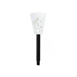 Solarna baštenska lampa bela