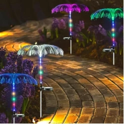 Solarna baštenska lampa "meduza" 2 kom.