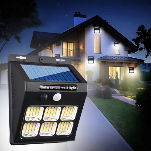 Solarni LED reflektor lampa sa PIR senzorom zidni - Led spoljna rasveta