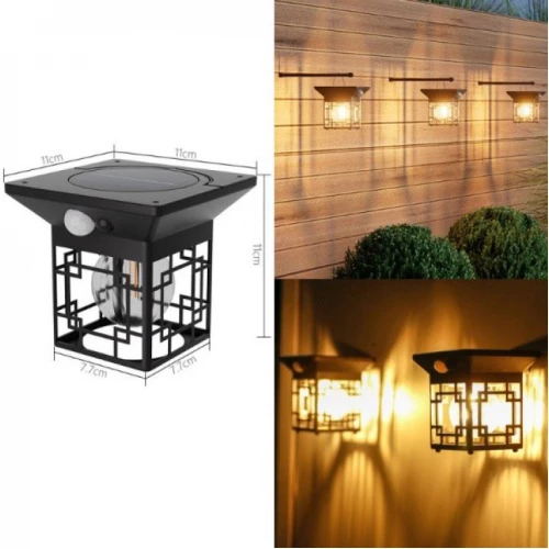Solarni fenjer lampa sa senzorom pokreta - Led spoljna rasveta