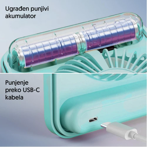 Stoni USB mini ventilator sa displejem - Stoni ventilatori Stoni USB mini ventilator sa displejem - Stoni ventilatori