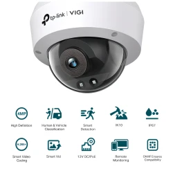 TP-Link VIGI 4MP IP dome kamera, IK10/IP67