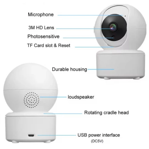 Unutrašnja kamera 3 mpix PTZ iCSee xmeye pro - IP kamere Unutrašnja kamera 3 mpix PTZ iCSee xmeye pro - IP kamere
