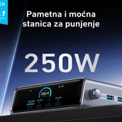 Anker 250W GaN punjač sa ekranom i 6 portova (MOB03340)
