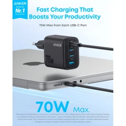 Anker 70W GaN punjač sa 4 porta (MOB03462)