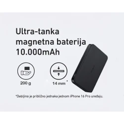 Anker MagSafe bežična baterija 10000mAh crna (MOB03320)
