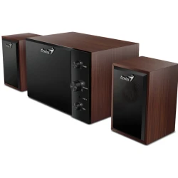 Genius zvučnici za računar 2.1 drveni subwoofer 8W braon crni