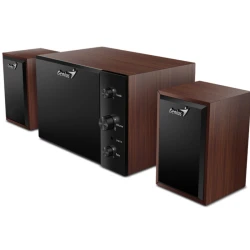 Genius zvučnici za računar 2.1 drveni subwoofer 8W braon crni