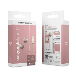 Energy Sistem žične bubice sa mikrofonom USB-C roze (ZVU03294)