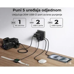 Anker 20W putni punjač sa univerzalnim utikačem (MOB03325)