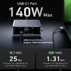 Anker 250W GaN punjač sa ekranom i 6 portova (MOB03340)