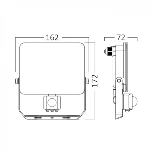 BRAYTRON CCT LED reflektor sa PIR senzorom 30W - Led reflektori