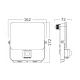 BRAYTRON CCT LED reflektor sa PIR senzorom 30W - Led reflektori