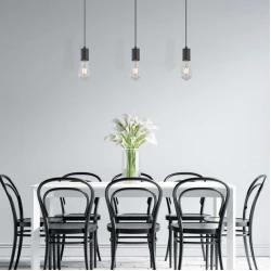 BRAYTRON Crna Visilica 3xE27 BV04-00062 | Lustacija