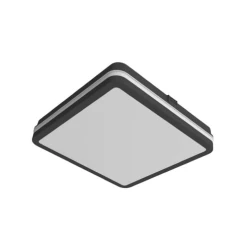 Crna LED plafonjera 18W | NORA18W/C – 3 boje svetla