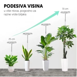 Jednostruka lampa za biljke 8W sa postoljem