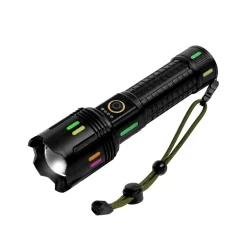 LED Baterijska Lampa Domet 1000 m, TG LED, 9800 mAh, Šiljak za Razbijanje Stakla
