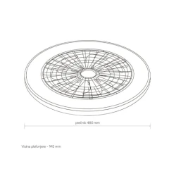 LED Plafonjera sa Ventilatorom YL-FAN-G001/D | Tiha i Štedljiva