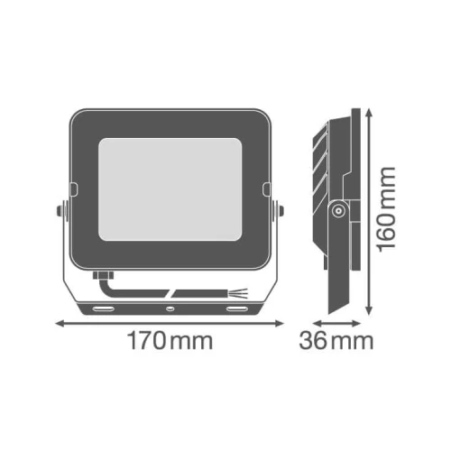 LED Reflektor 50W Topla Bela LEDVANCE 4058075574878E - Reflektor bez senzora