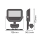 LED Reflektor 8W PIR Senzor LEDVANCE 4099854306785E - Reflektor sa senzorom