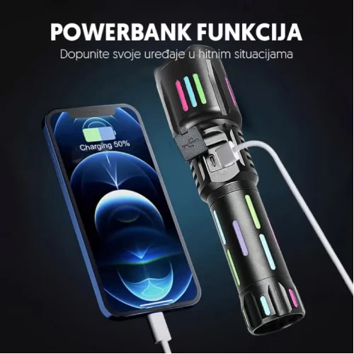 LED Ručna lampa sa WHITE LASER LED tehnologijom - Led lampe na baterije