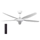 PROSTO Plafonski Ventilator 137cm 40W Beli sa Daljinskim CFB5404-5/40WH - Plafonski ventilatori