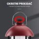 Prenosna Punjiva LED Kamping Lampa 3 Boje, Metalna Drška, Crvena - Led lampe na baterije