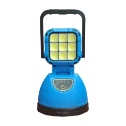 Prenosni Punjivi LED Reflektor sa Solarnim Panelom i Power Bank