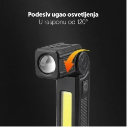 Punjiva LED baterijska lampa 3W P50 LED