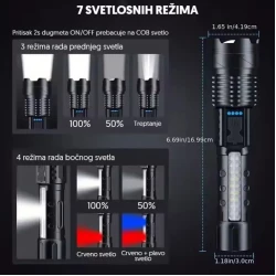 Ručna LED lampa sa LASER LED tehnologijom