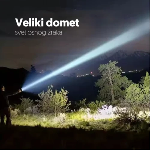 Ručna LED lampa sa LASER LED tehnologijom - Led lampe na baterije