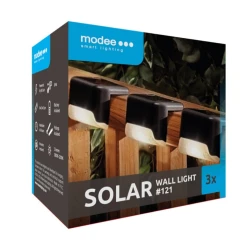 Solarna LED zidna lampa Modee ML-WS121, toplo bela 3000K, IP44