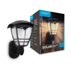 Solarna LED zidna lampa fenjer Modee ML-WS130, filament toplo bela 3200K