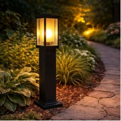 Stubni fenjer 1xE27 IP44 crni – spoljna rasveta