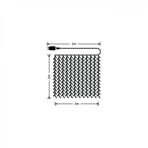 Svetleći niz sa 300 LED dioda toplo belih - Dekorativna rasveta